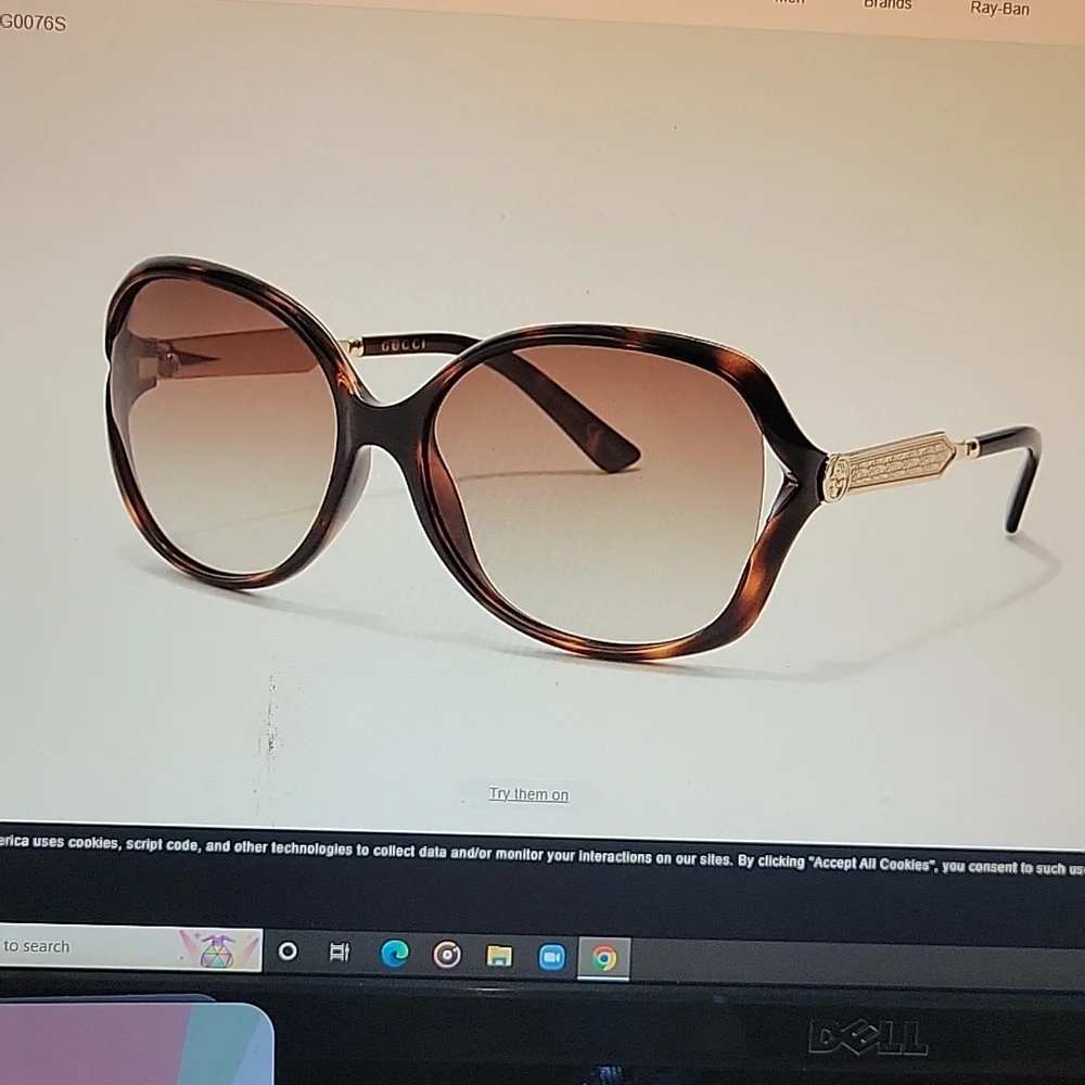 Gucci Women's Oversized Burgundy Gradient Sunglasses